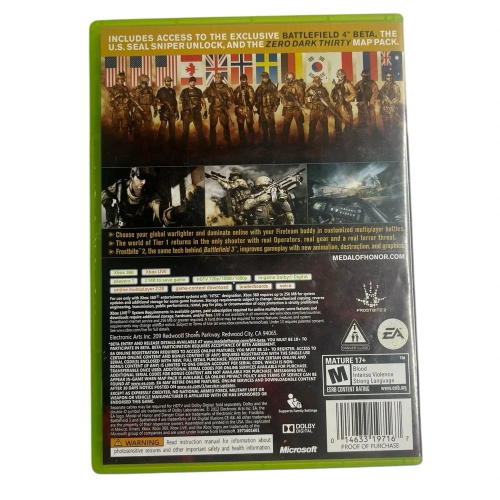 Xbox 360 Bulletstorm Red Faction COD Assassins Medal of Honor Video Bundle Lot 6